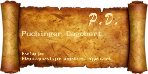 Puchinger Dagobert névjegykártya